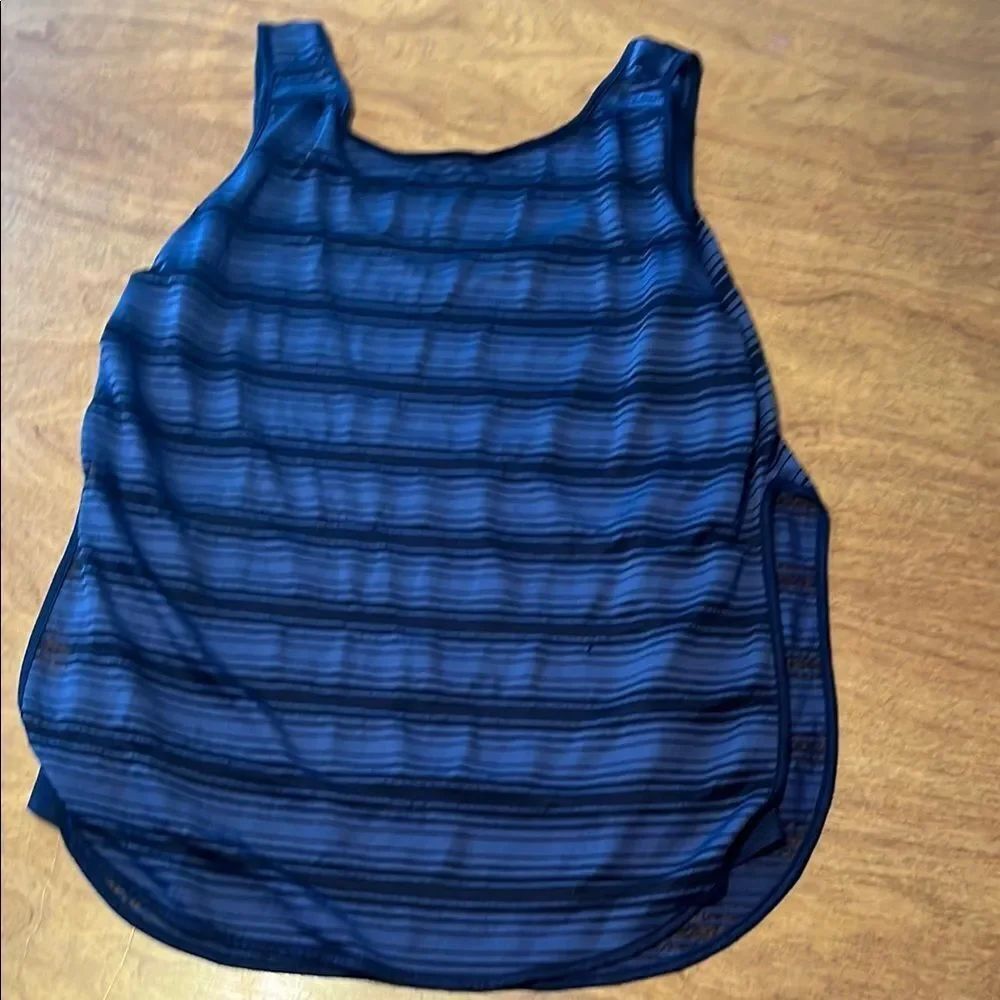 Athleta Blue Sleeveless Tank Top